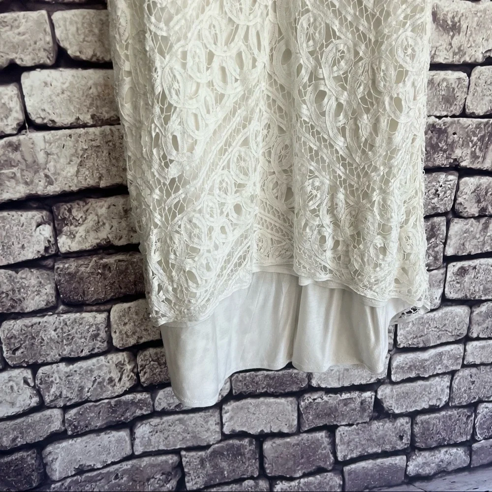 INC White High Low Skirt Size 4